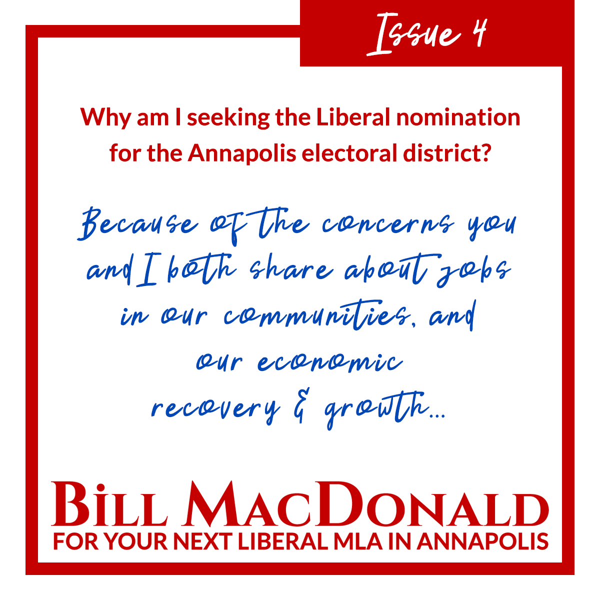 Supporting Economic Growth & Jobs - Issue #4